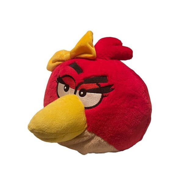 Angry Birds Red Girl Bird Deluxe Stuffed Plush Toy Doll Ball - Picture 10 of 16